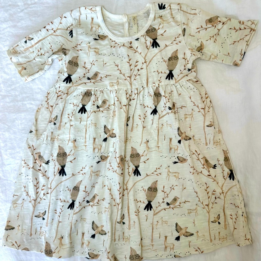 Rylee + Cru Finn Dress Winter Birds Dress